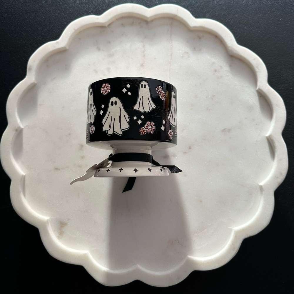 Ghost & Flower Pattern Candy Dish